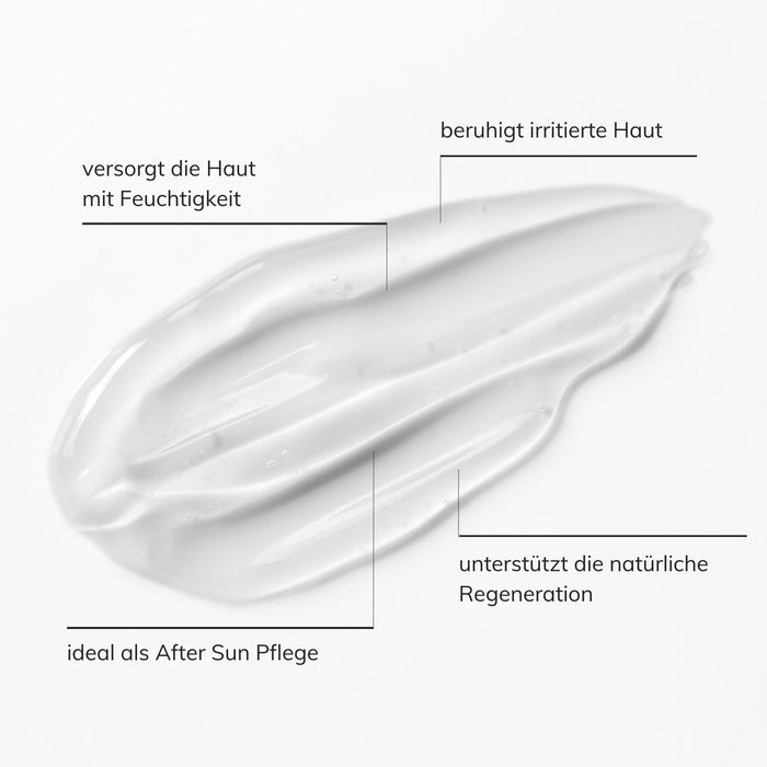 Schaubild für Wirkweise und Textur Santaverde aloe vera gel