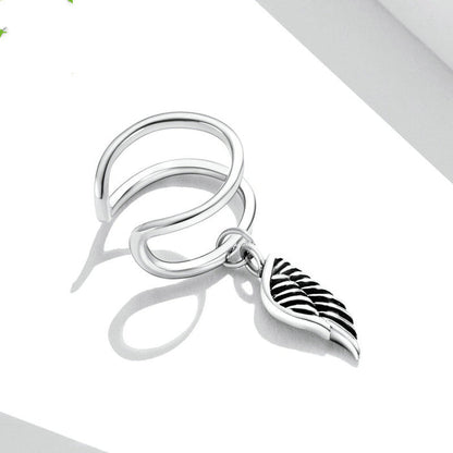 Angel Wings Single Ear Cuff