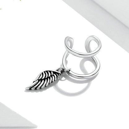 Angel Wings Single Ear Cuff