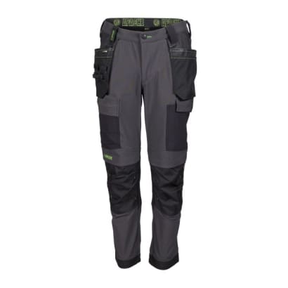 Apache calgary grey slim fit 4-way stretch mens work trousers