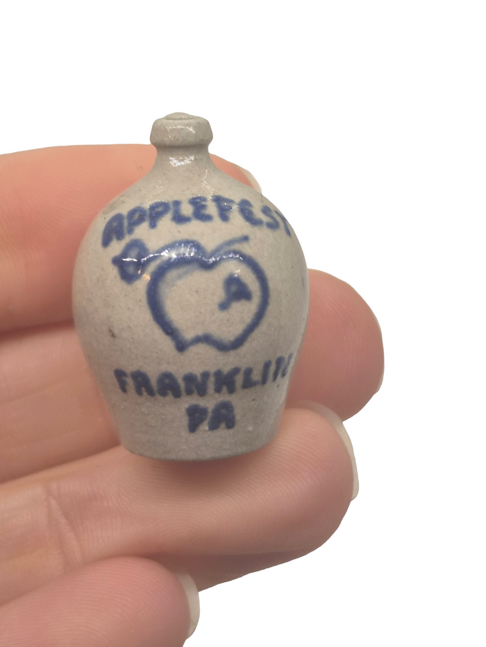 Applefest Franklin PA Ceramic Jug Handpainted