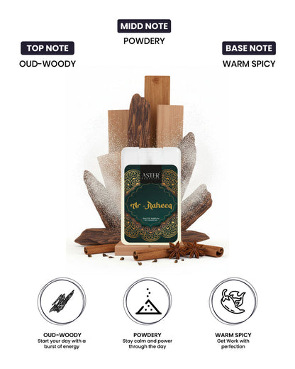Ar-Raheeq Oud pocket perfume bottle, 20ml