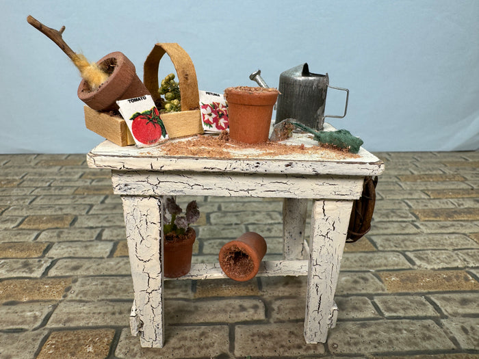 Artisan Handmade Decorated Gardening Table