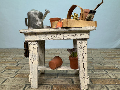 Artisan Handmade Decorated Gardening Table