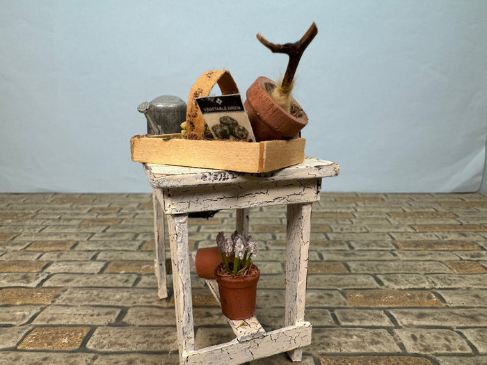 Artisan Handmade Decorated Gardening Table
