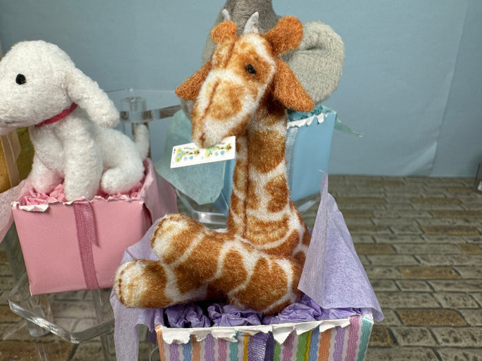 Artisan Handmade Stuffed Animal Present Boxes