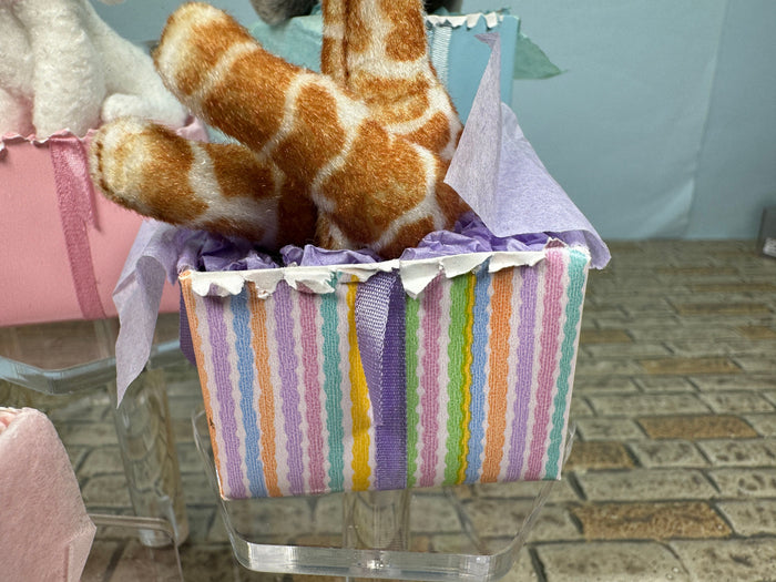 Artisan Handmade Stuffed Animal Present Boxes