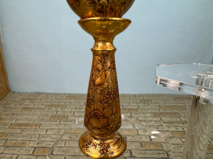 Artisan Rachel Mundy Handmade Porcelain Gold Jardiniere Planter UK