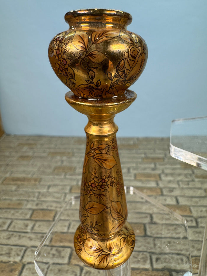 Artisan Rachel Mundy Handmade Porcelain Gold Jardiniere Planter UK