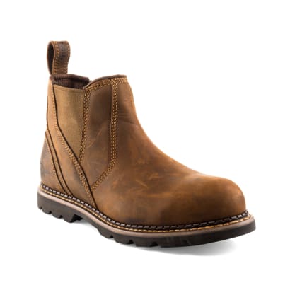 B1555 buckbootz tough as nails sb p hro src light brown safety dealer boot