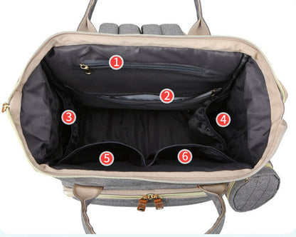 BA025 - Mummy Backpack With Foldable Crib
