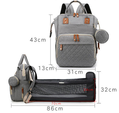 BA025 - Mummy Backpack With Foldable Crib