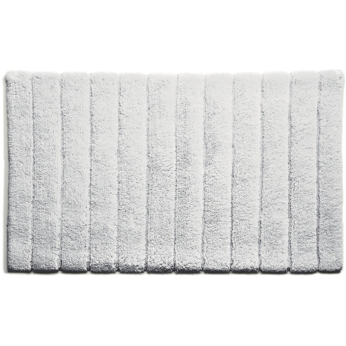 Bamboo Stripe White Bathmat 1