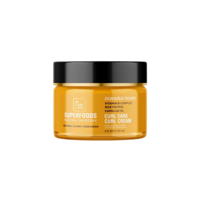 Be Care Love - Superfood curl care curl creme til krøllet hår  - Manuka Honning - 237 ML.
