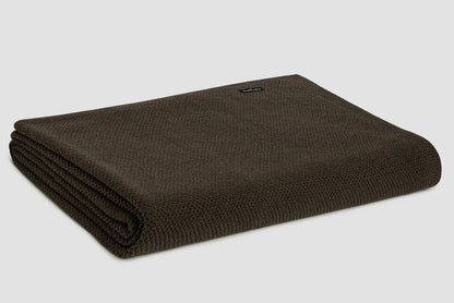Bemboka Blankets Chocolate Bemboka Moss Stitch Cotton Baby Cot Blankets Bemboka Moss Stitch Cotton Baby Cot Blankets I Luxury Bedding Australia Brand