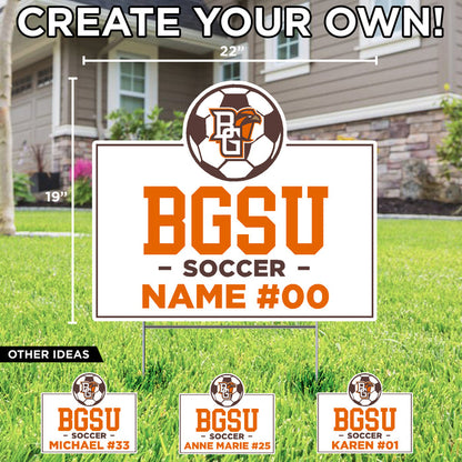 BGSU Soccer Custom Yard Sign