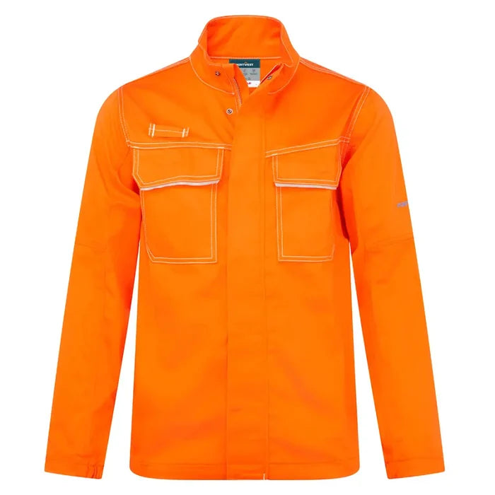Portwest bizweld work fr jacket with two chest pockets