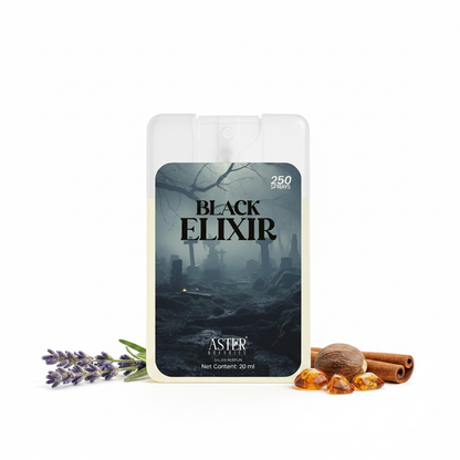 Black Elixer 20ml pocket perfume bottle, unisex