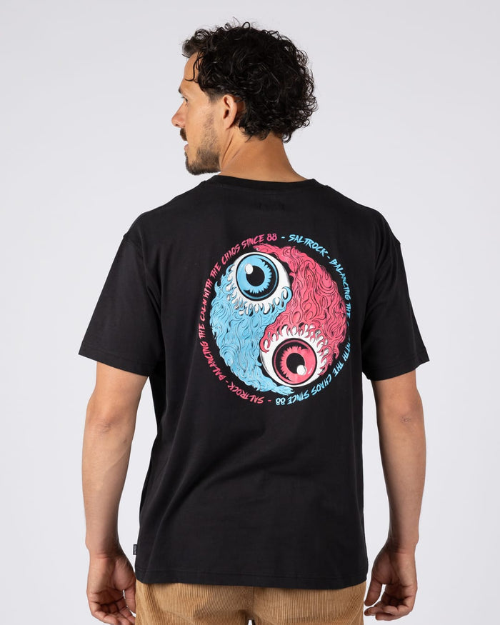 Blink Mens Short Sleeve T-Shirt in Black