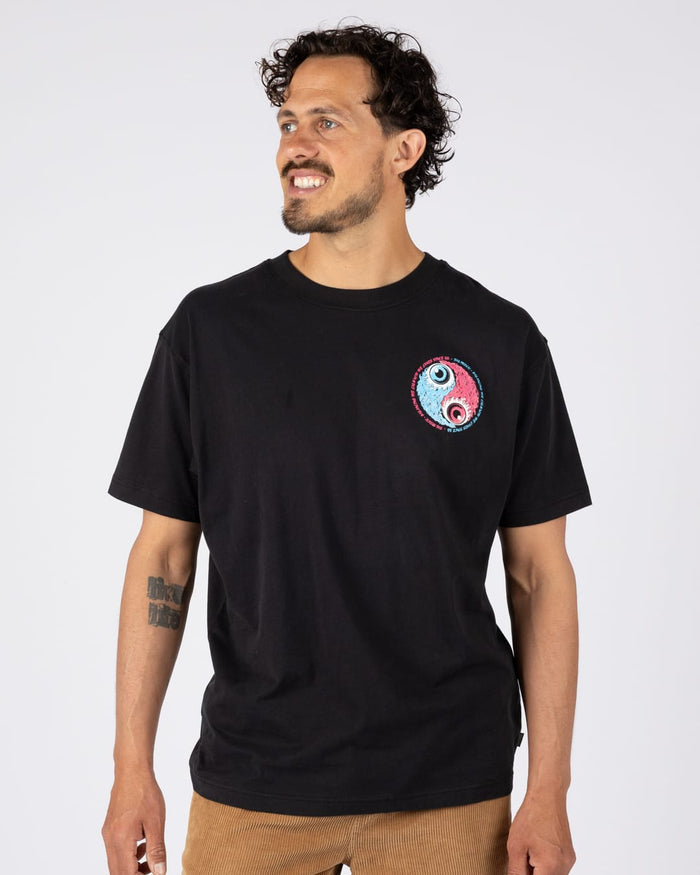 Blink Mens Short Sleeve T-Shirt in Black