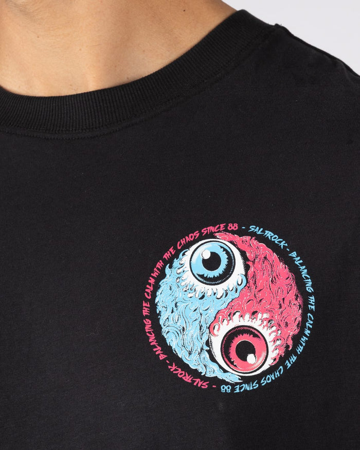 Blink Mens Short Sleeve T-Shirt in Black