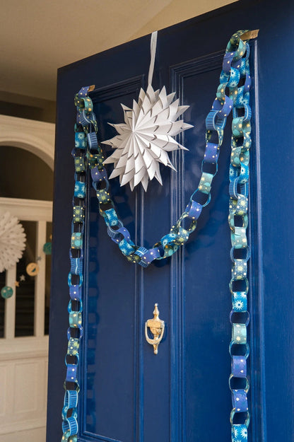 Blue and Yellow Paper Chain Kit | East End Press Ltd.