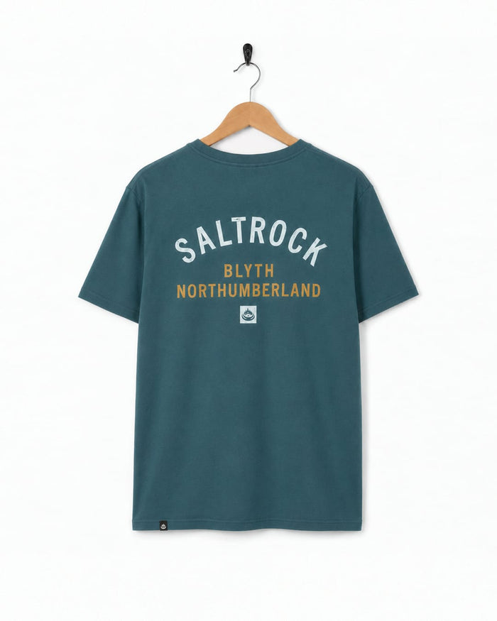 Blyth Mens Location T-Shirt in Teal