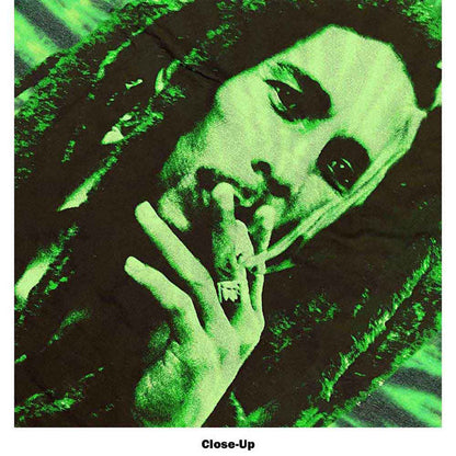 BOB MARLEY - SMOKE - T-Shirt Green (Wash Collection)