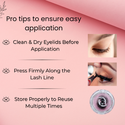 BOBI Self Adhesive Eyelashes SA02 Doll Eye – Soft Center Volume | Wide-Eyed Effect | Youthful Lift | No Glue Needed | Reusable | Lightweight Design