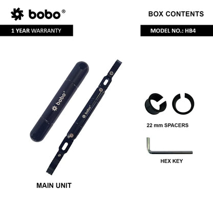 BOBO HB4 Accessory Mounting Rod for Motorcycles and Scooters
BOBO Premium Motorcycle Cross Bar for Phones, GPS and Cameras