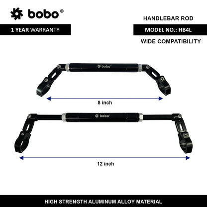 BOBO Aluminum Alloy Handlebar Extension Bar Adjustable from 8 to 12 Inches
BOBO Motorcycle Cross Bar
