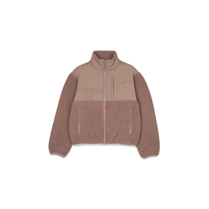 Borg Fleece Tech Jacket | Mocha
