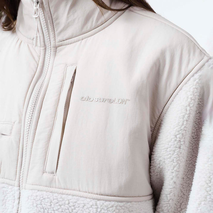 Borg Fleece Tech Jacket | Stone