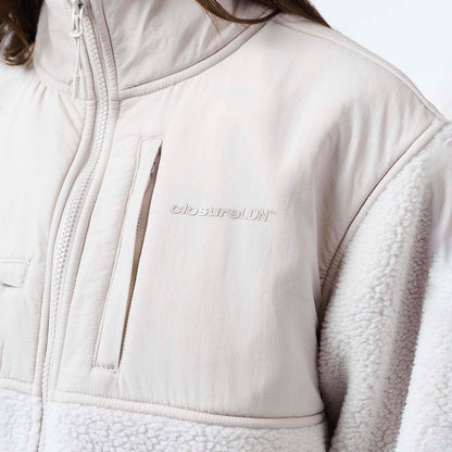 Borg Fleece Tech Jacket | Stone