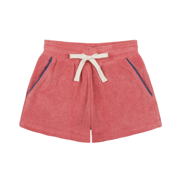 boys poppy red french terry short