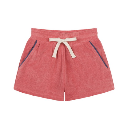 boys poppy red french terry short