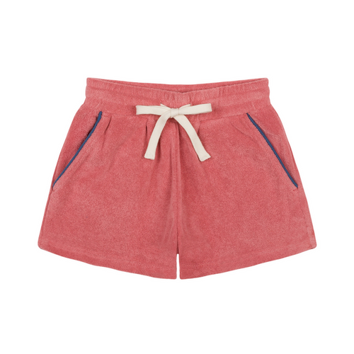boys poppy red french terry short