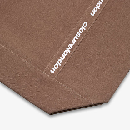 Branded Strap Heavyweight Tote Bag | Washed Brown