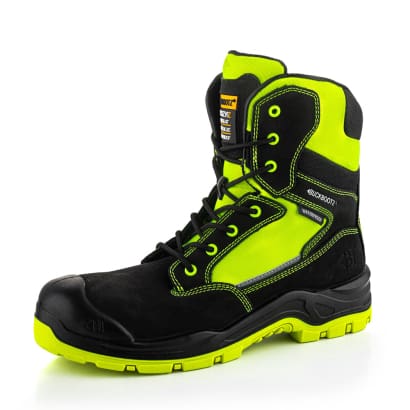 Buckler bvis1 high-visibility composite waterproof safety lace/zip work boot