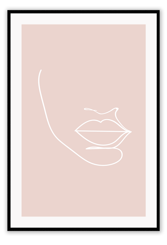 Canvas Print 50x70cm / Black Shahla Shala Wall Art : Ready to hang framed artwork. Brand