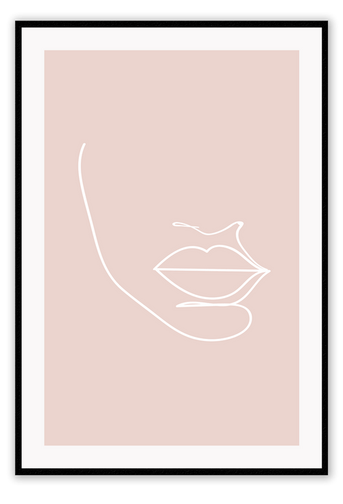 Canvas Print 50x70cm / Black Shahla Shala Wall Art : Ready to hang framed artwork. Brand
