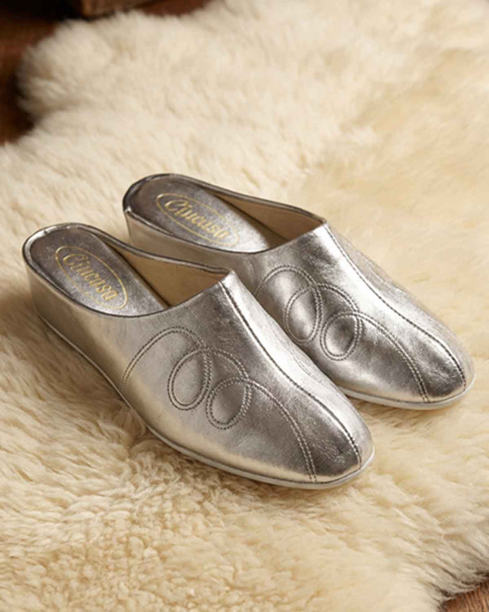 Cassa Slipper - Pewter - Country Collection