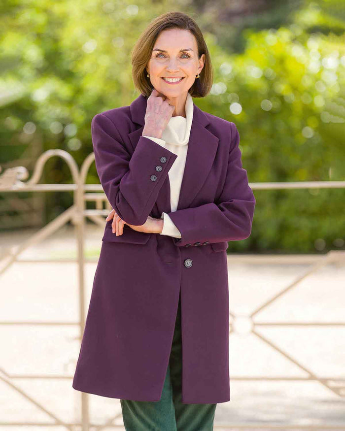 Cassandra Berry Lined Coat - Image 2 - Country Collection