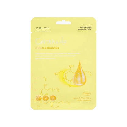 Celavi - Ceramide Facial Sheet Mask: Deep Hydration & Protection