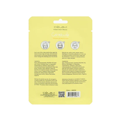 Celavi - Ceramide Facial Sheet Mask: Deep Hydration & Protection