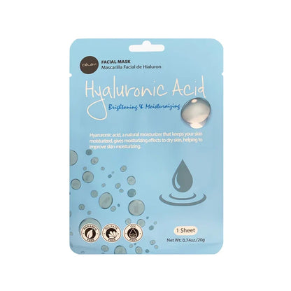 Celavi - Hyaluronic Acid Facial Sheet Mask – Deep Hydration & Brightening