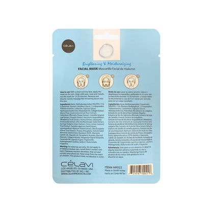 Celavi - Hyaluronic Acid Facial Sheet Mask – Deep Hydration & Brightening