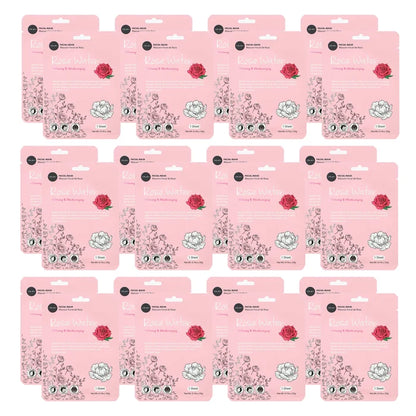 Celavi - Rose Water Facial Sheet Mask – Moisturizing & Brightening Skincare Treatment