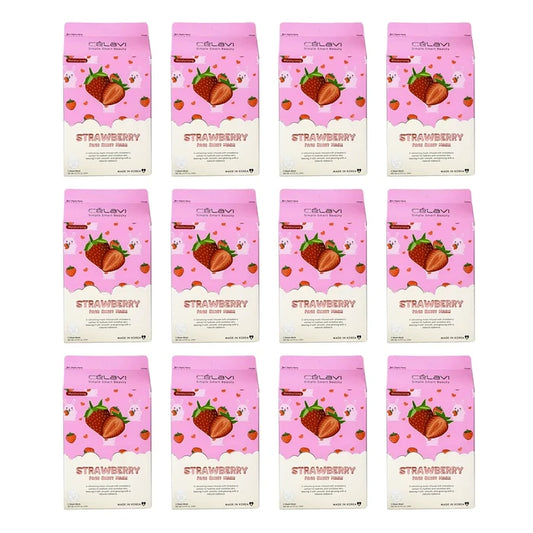 Célavi - Strawberry Moisturizing Face Sheet Mask Pack (5-Count)