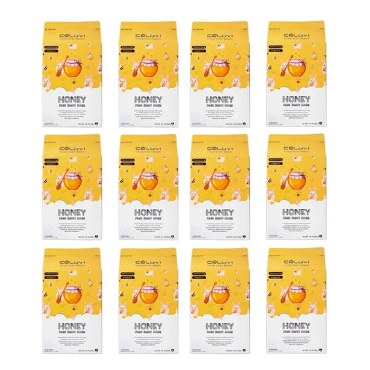 Célavi Honey Face Sheet Mask Pack (5-Count)